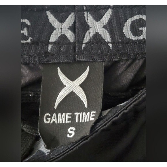 Game Time Elastic Men's Waist Pull On Activewear Sweatpants Black Gray Sides S - Picture 8 of 9